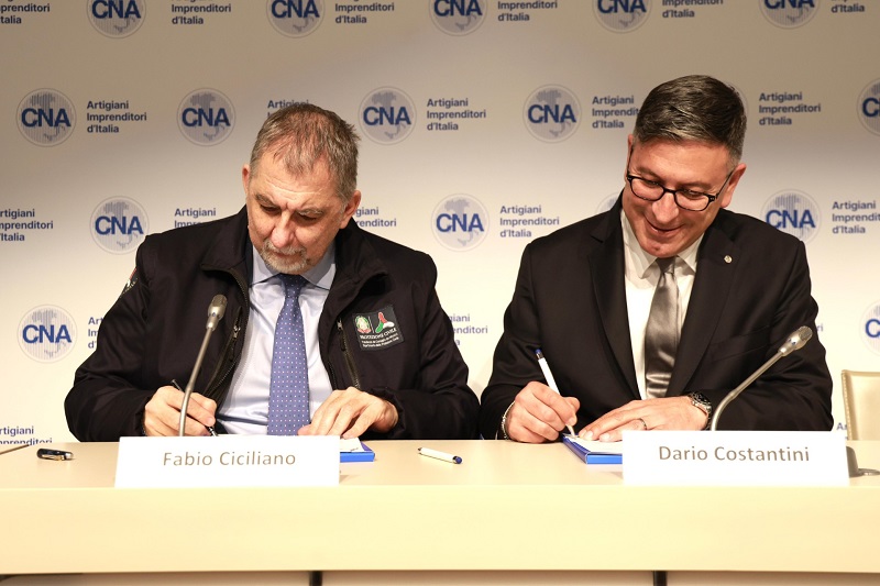 Il Presidente della CNA, Dario Costantini e il Capo Dipartimento della Protezione Civile, Fabio Ciciliano, hanno sottoscritto un protocollo d’intesa finalizzato a rafforzare la prevenzione dei rischi, la gestione delle emergenze e la continuità operativa degli artigiani e delle piccole e medie imprese.