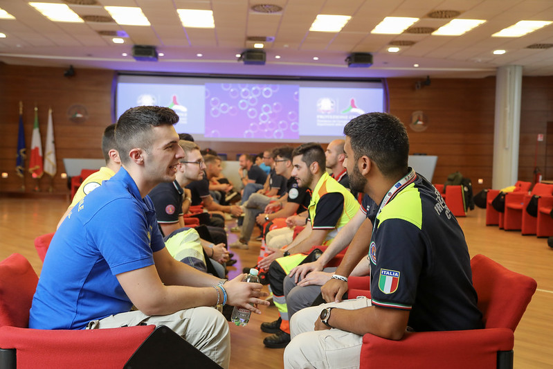 I componenti del tavolo giovani e protezione civile si conoscono